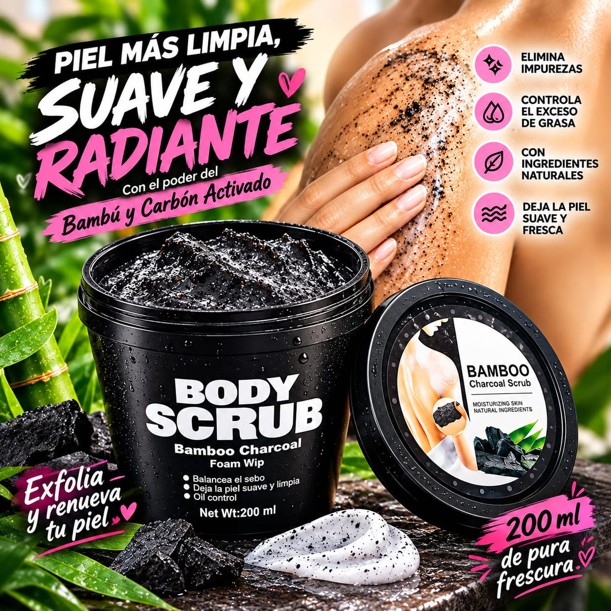 Crema Hidratante Corporal De Carbon
